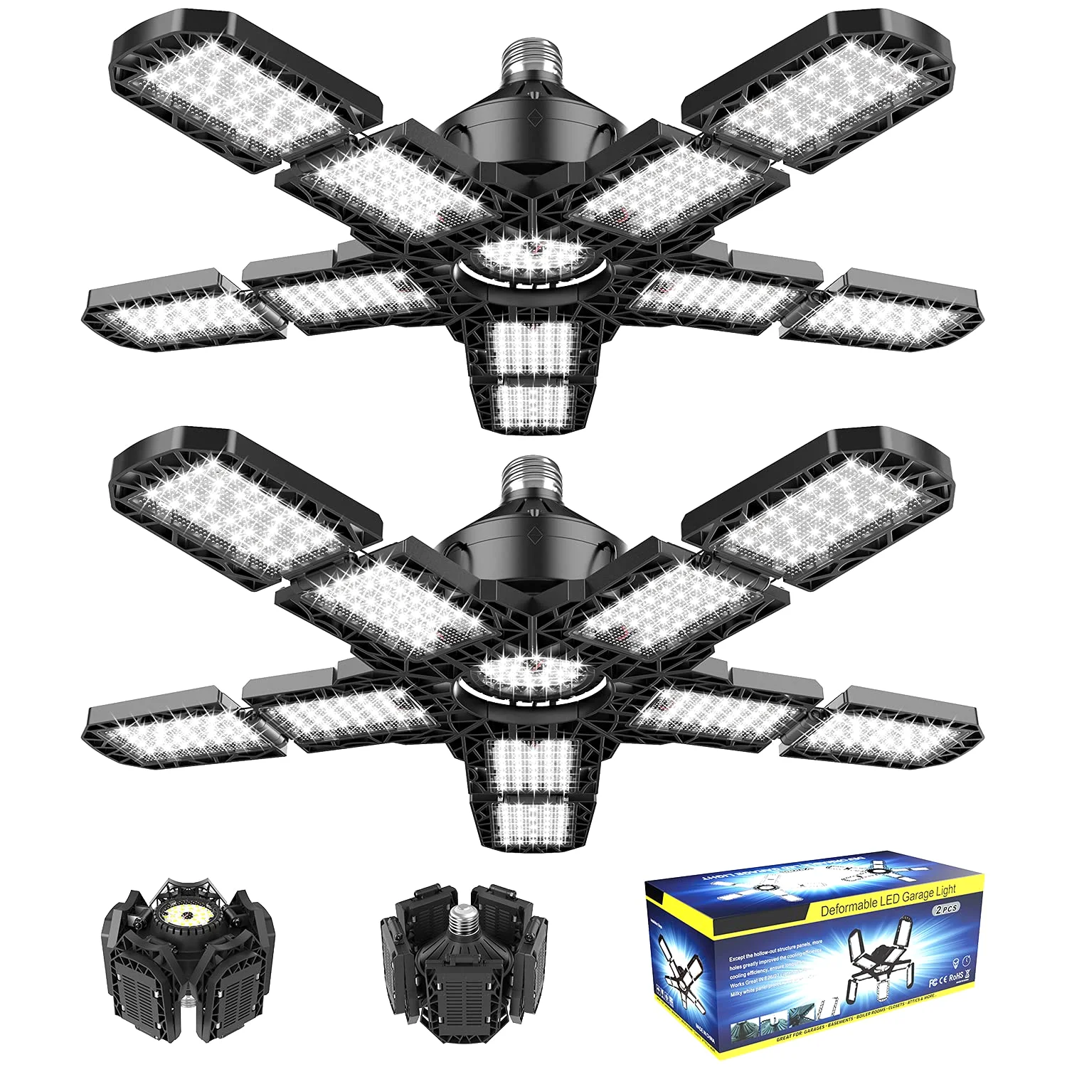 Nexillumi Deformable LED Garage Light